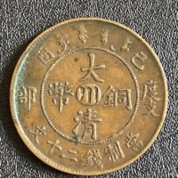 大清己酉年度支二十文