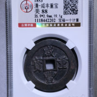 咸丰重宝宝福局当十内计重