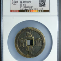 咸丰重宝宝泉局当五十尔宝开足贝大型大样