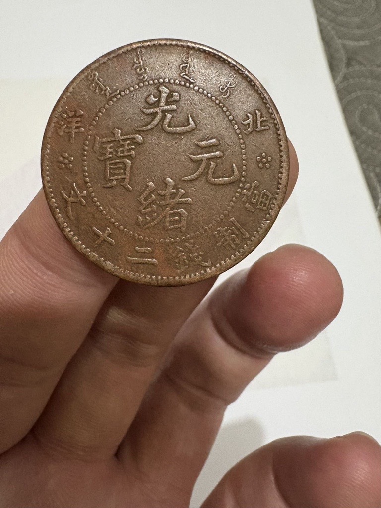 地方省造北洋造光绪元宝二十文大英文